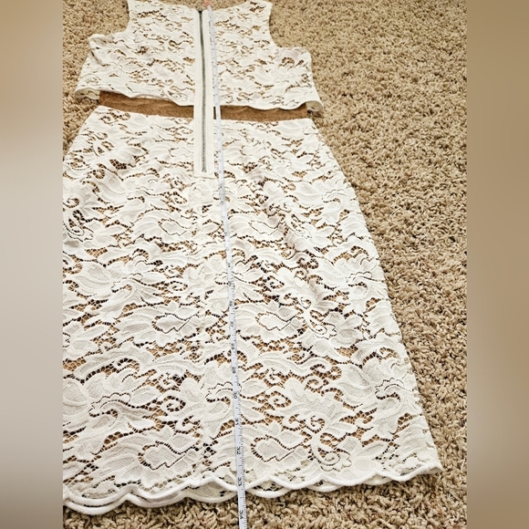 Bailey 44 White Lace Desert Moon Dress - size 4 - Picture 11 of 12